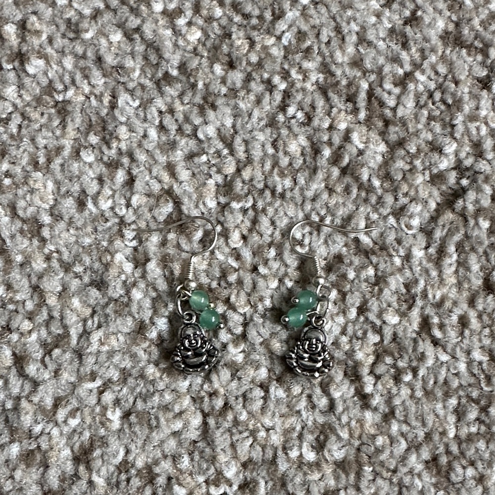 Handmade Buddha earrings